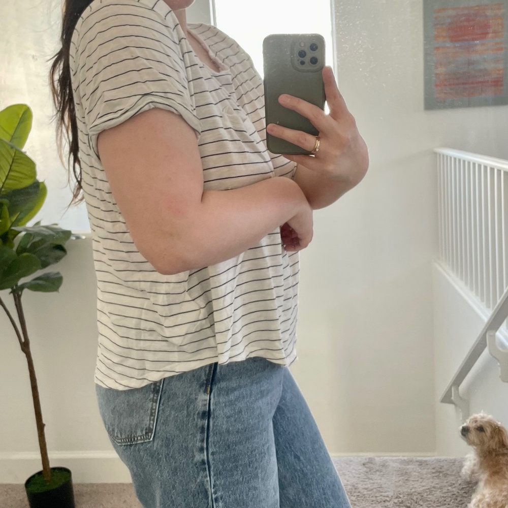 Stripe Striped Boho Bohemian Chic Hipster Hippie Artsy Tee Shirt T-Shirt Hip Top